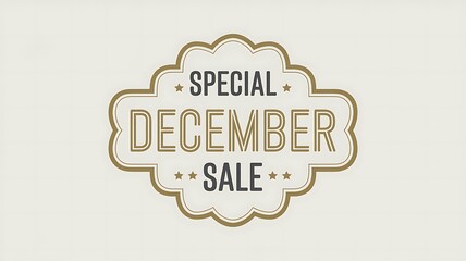 Special December Sale Banner with Star Design