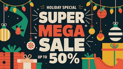 Christmas Holiday Special Super Mega Sale Up To 50% Off