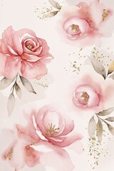 roses on a white background