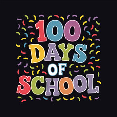 100 days of school t-shirt design