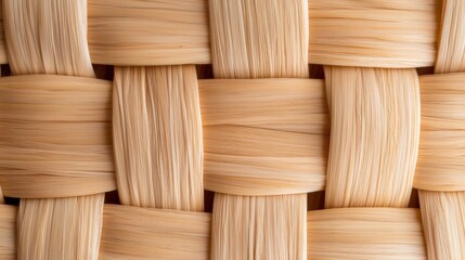 A woven pattern of brown and tan threads