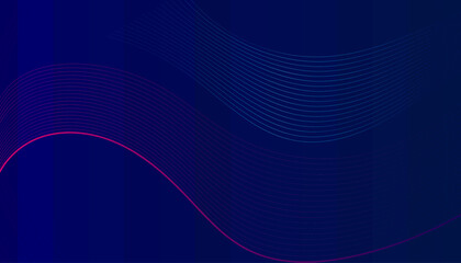 Abstract background with flowing particles. Dynamic waves. vector illustration