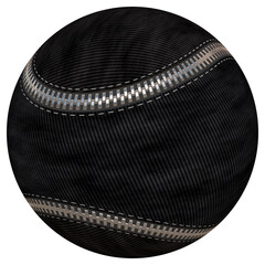 Close-up of black baseball ball. Advertising for Sports, Sports Betting, Baseball match. Modern stylish abstract ball.