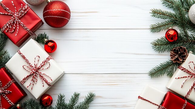 Wrapped chirstmas gifts