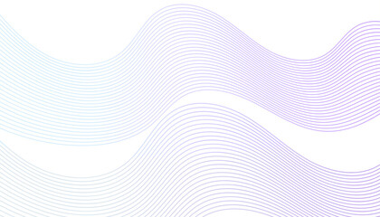 Flowing wave lines background Abstract smooth curved stripes template Fine purple fluid shape