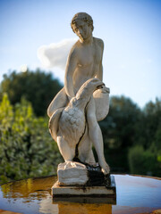 statue of a woman in a fountain in florence