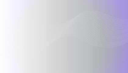 Flowing wave lines design Abstract smooth curved stripes template White fluid shape on light purple