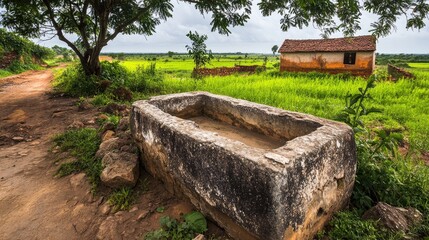 wooden bench in the forest