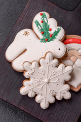 Delicious gingerbread cookies with honey, ginger and cinnamon