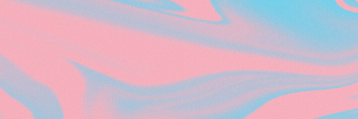 Light pink and blue abstract grainy noise texture gradient wave design background panoramic poster cover 