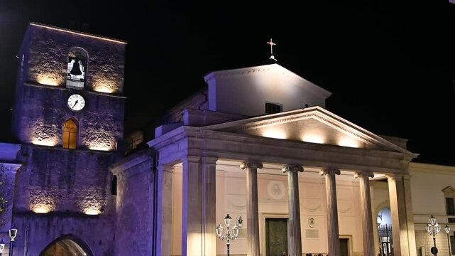 Isernia, Molise. The Cathedral of St. Peter the Apostle is the most important Catholic building of the city of Isernia, mother church of the Diocese of Isernia-Venafro.
