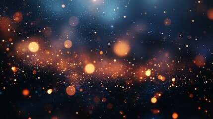 Obraz premium Background of bokeh light and abstract gold glitter