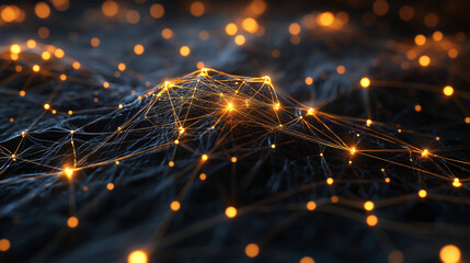 Neural network 3D illustration