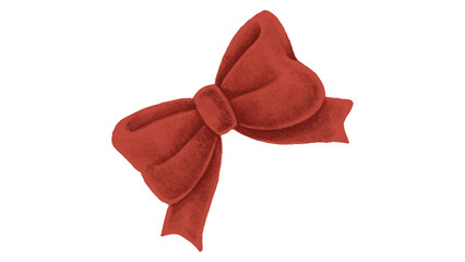red bow isolated on white background