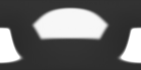 HDRI map with studio light, two light sources, 360 panorama interior, object visualization