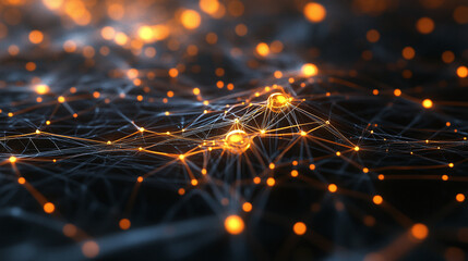 Neural network 3D illustration