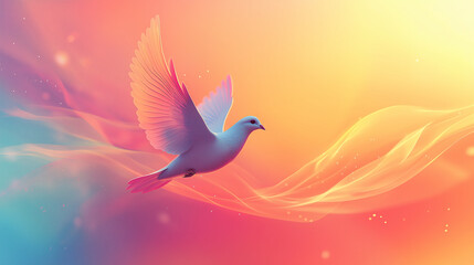 flying dove, peace concept
