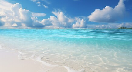 Fototapeta premium coral blue water background, oceanic view of coral blue water, underwater life