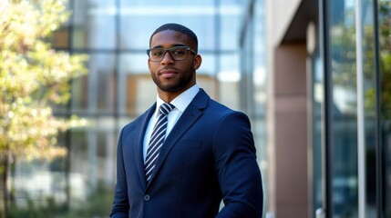 Fototapeta premium The Confident Businessman Portrait