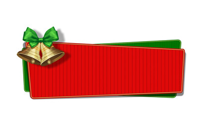 Christmas Banners and Ribbons Elements with Christmas Decoration Elements.