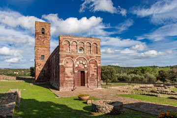 Tergu, province of Sassari, Sardinia, Italy: The magnificent church of our Lady of Tergu (Nostra Signora di Tergu). One of the most outstanding examples of Romanesque architecture on the island.