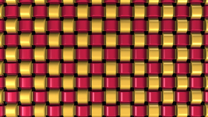 Abstract Pattern of Extruded Braid shapes Geometrical Background