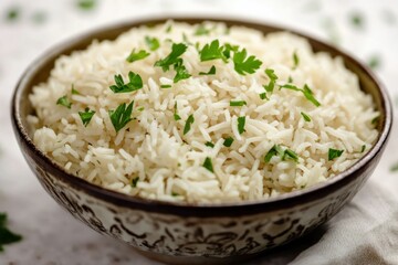 Creamy Mushroom Rice with Fresh Garnish