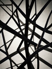 glass wall of a building