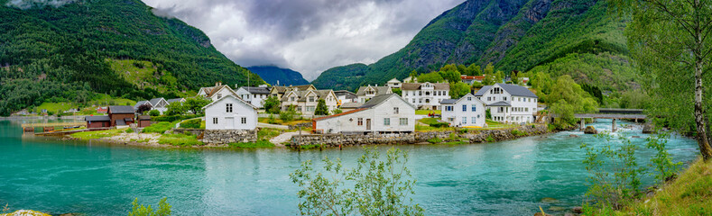 Skjolden Panorama in Norwegen am Sognefjord