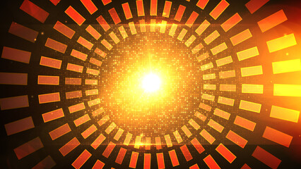 Party Background with Glittering Led Grids and Design Elements