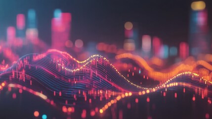 Representation of data analytics,charts, graphs and data driven insights emerging from a sea of information