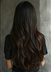 Hair extensions procedure. Hair care hair cut or hairstyle theme