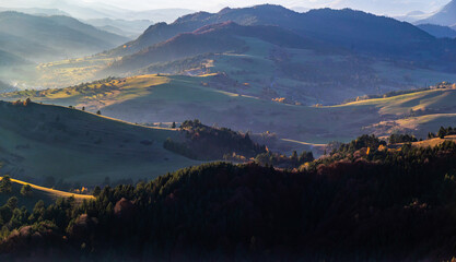 Zachód słońca z Wysokiej, Pieniny © grzegorz_pakula