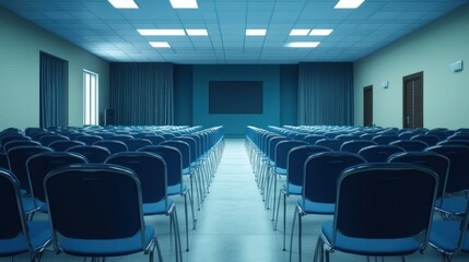 Fototapeta premium Empty Auditorium Chairs