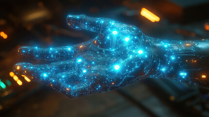 Futuristic Cybernetic Hand