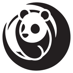 Iconic Panda Logo Symbol of Conservation and Wildlife Protection