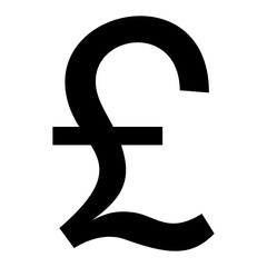 Pound symbol currency icon vector illustration
