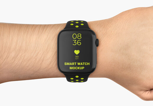 Smartwatch Mockup in Hand