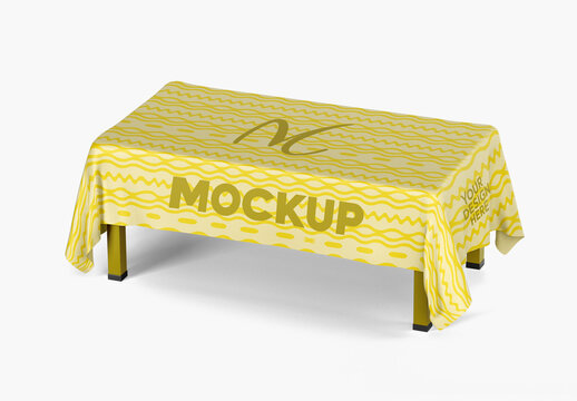 Table with tablecloth