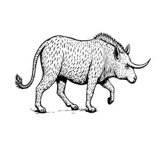 illustration of a rhinoceros