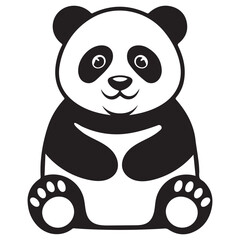 Adorable Panda Illustration Perfect for Kids' Designs and Merchandise