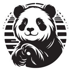 Charming Panda Illustration Perfect for Wildlife