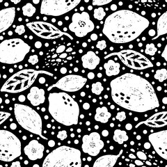 Lemon Abstract grunge texture stylized pattern rapport vector