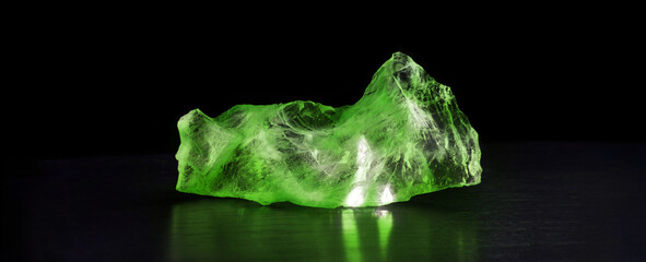 Precious mineral. Piece of Rock crystal