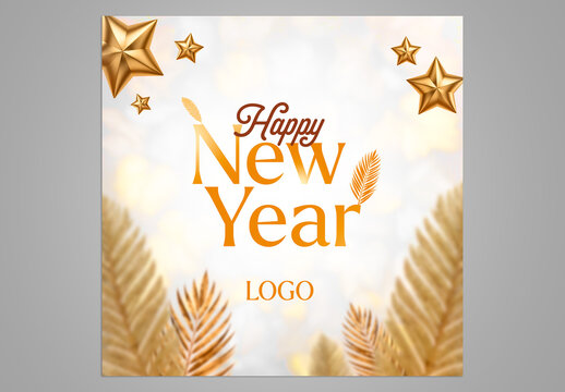 Happy New Year Social Media Template