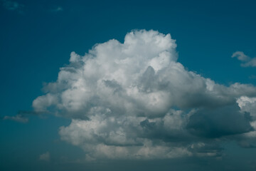 Big clouds floating in the sky