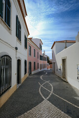Street in the old village of Cascais, Portugal