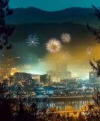 Obraz premium Happy New Year 2025
