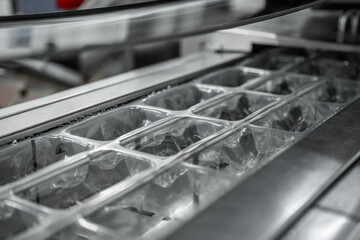 ligne d'emballage alimentaire moderne - vide