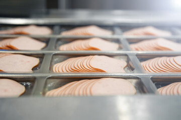 ham production factory - food industry - packaging line - meat